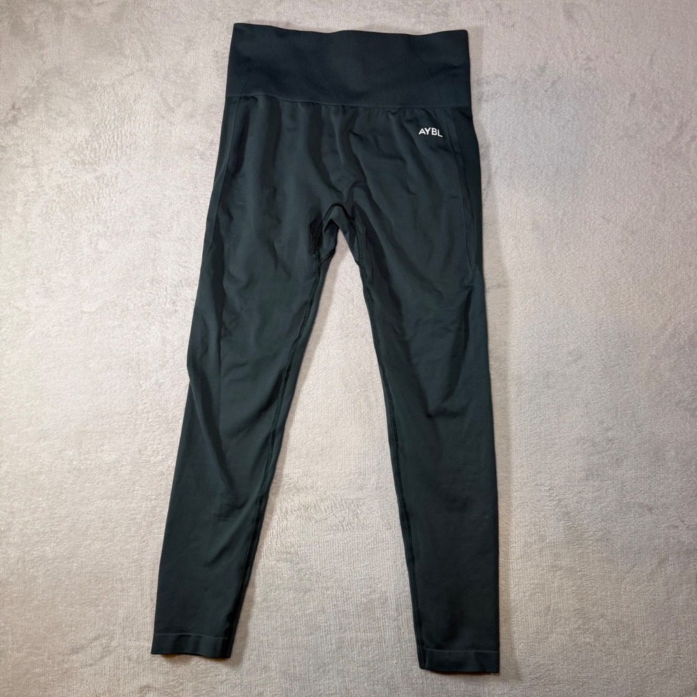 AYBL Empower Seamless Leggings Green High Waisted Scrunch Butt Yoga Pants Size M